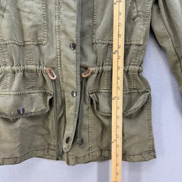 Hinge Jacket Women's S Olive Military Style Utility Jacket Cargo Preppy Normcore - Picture 9 of 10